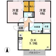 ドストーレスみわ Bの間取り画像