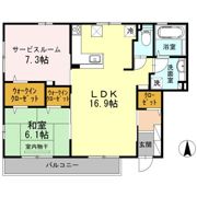 シャトーUMAKAWAの間取り画像