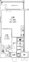 コンフォート東白島の間取り画像