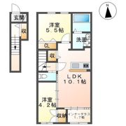 バーブ ドゥ シャの間取り画像