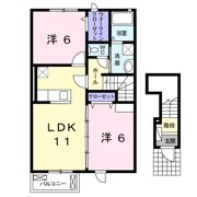 エムズ サニー ガーデン Ⅸの間取り画像