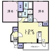 サンモールAの間取り画像