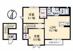 シャルマン A棟の間取り画像