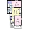 レジデンス ブライト Bの間取り画像