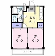 平國ハイツの間取り画像