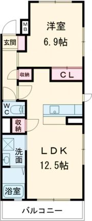 グリーンヒルの間取り画像