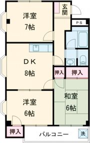 マンションE・Pの間取り画像