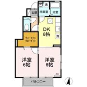 パルク オベルジーヌ Aの間取り画像