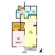 アマーレ Ⅱの間取り画像