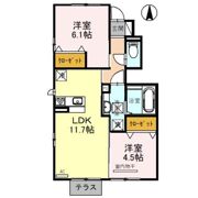 Newdorf(ﾆｭｰﾄﾞﾙﾌ)壱番館の間取り画像
