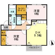 ハピネス山田 Bの間取り画像