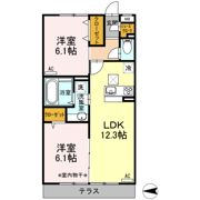 クレスト竹の塚の間取り画像