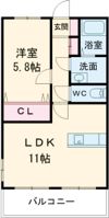 カーサ小川Ⅰの間取り画像