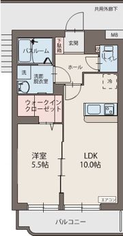 ヴィラ・ソレイユの間取り画像