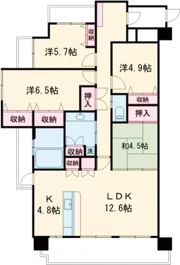 リベラマークス錦町の間取り画像