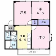 シャトール竹下Aの間取り画像