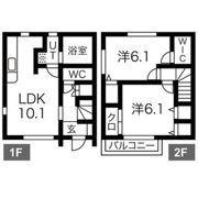 グリーンフラワーA棟の間取り画像