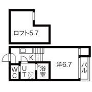 デザイナーズコーポ名北の間取り画像