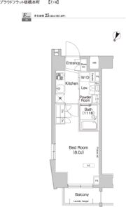 プラウドフラット板橋本町の間取り画像