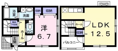 カルム・メゾンの間取り画像