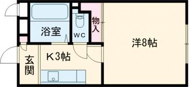 シャトレ壱番館の間取り画像