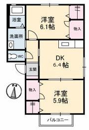 メゾンシャルマン B棟の間取り画像