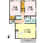 ロイヤルコート上石川の間取り画像