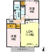 コンフォート Ⅱ棟の間取り画像