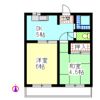 コーポ名豊の間取り画像