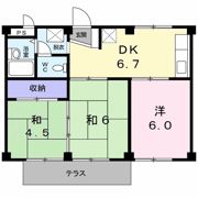 坂口ハイツの間取り画像