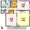 パレスKの間取り画像
