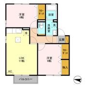 ファミィール Dの間取り画像