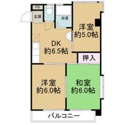 ビワハイツナカネの間取り画像