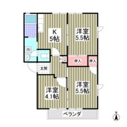 エスペランサ豊城Aの間取り画像