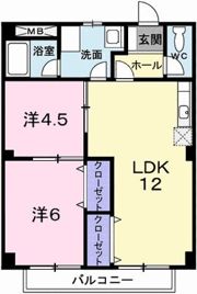 パルネット蓼野の間取り画像