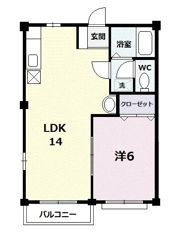 レーベンハイツの間取り画像