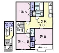 霞台ハイツBの間取り画像