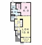 アン アーブル Bの間取り画像