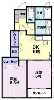 イリス ケィの間取り画像