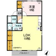 ロイヤルパレス Bの間取り画像