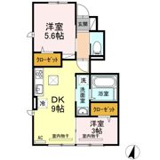 ケーズ シャンスの間取り画像