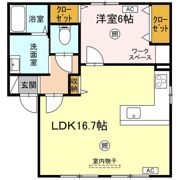 レジデンシャルプレイス B棟の間取り画像