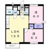 ディアコートBの間取り画像