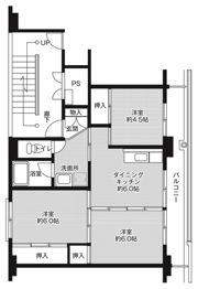 ビレッジハウス豊川5号棟の間取り画像