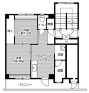 ビレッジハウス湖山1号棟の間取り画像