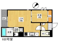 Grandtic Premio紫駅前の間取り画像