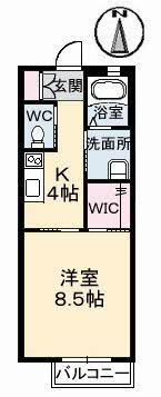 カーサ・ア・コルテ Ⅰ棟の間取り画像