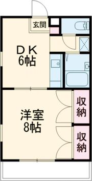Pine Well駅前B棟の間取り画像