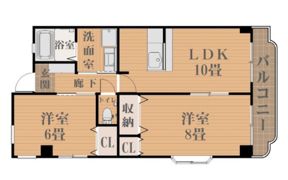 サンパレス新屋敷の間取り画像