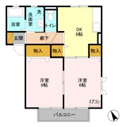 フラワーガーデン川木谷 Bの間取り画像